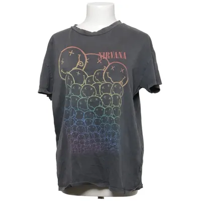 T-shirt (Grå, Flerfarvet) fra Nirvana Bomuld