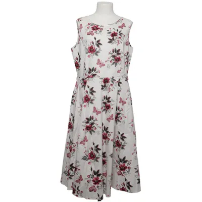 Jurk (Wit, Roze, Groen) van Lady Vintage