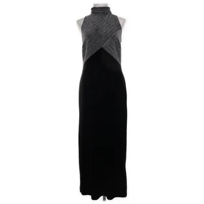 Aftenkjole (Sort, Sølv) fra C&A Elastan, Polyester