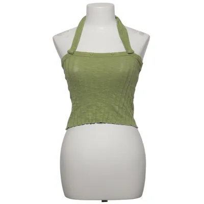 Crop top (Green) from Collusion Cotton, Elastane