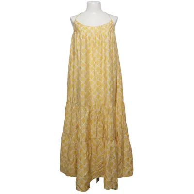 Maxikjole (Gul, Hvid) fra H&M Polyamid, Viscose
