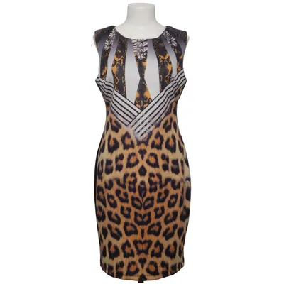 Kjole (Brun, Sort, Flerfarvet) fra Louise Orop Elastan, Polyester