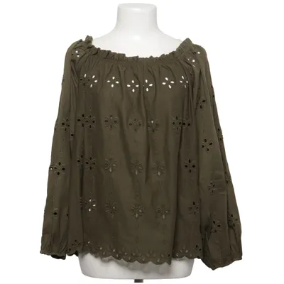 Bluse (Grøn) fra H&M Bomuld, Polyester