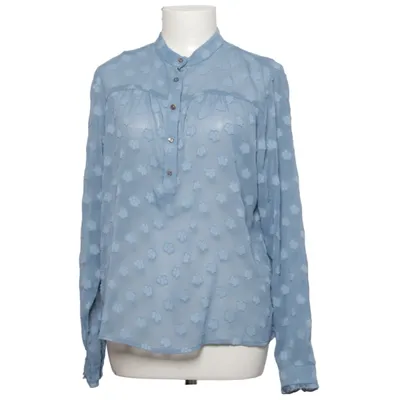 Blouse (Blue, White) from Luxzuz