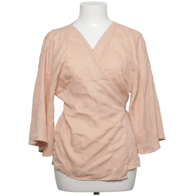 Wrap blouse (Beige) from Zara Basic Collection Lyocell, Polyester