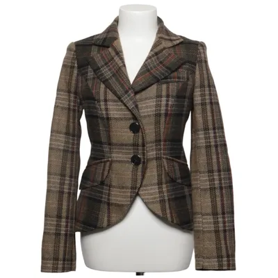 Blazer (Beige, Zwart, Meerkleurig) van Mango Suit Acetaat, Polyester, Wol