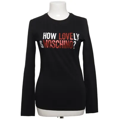 Long sleeve T-shirt (Black, Red, White) from Love Moschino Cotton, Elastane