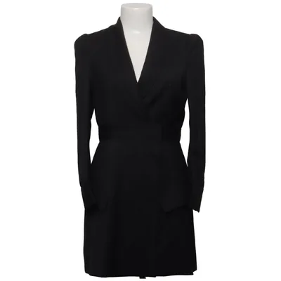 Robe portefeuille (Noir) de The Kooples Acétate, Polyester, Laine