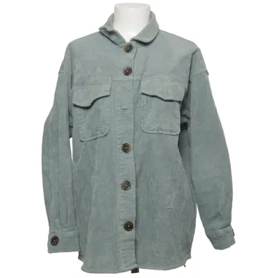 Overshirt (Blue) from Stitch & Soul Cotton, Elastane