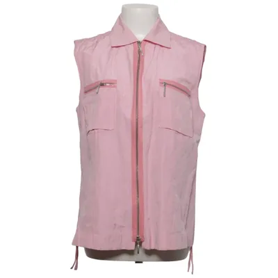 Outer vest (Pink) from Faber Cotton, Metallic fiber, Polyester