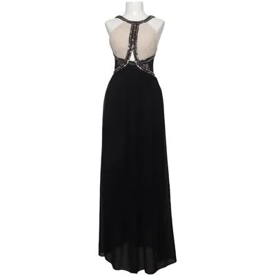Aftonklänning (Beige, Svart) från Little Mistress Elastan, Polyester