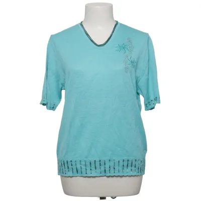 Sweater (Turquoise) from Di-Strick Acrylic, Cotton, Viscose