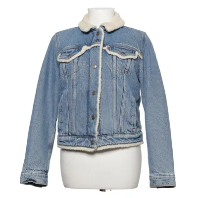 Fodrad jeansjacka (Blå, Vit) från Levi's Premium Bomull, Pälsimitation