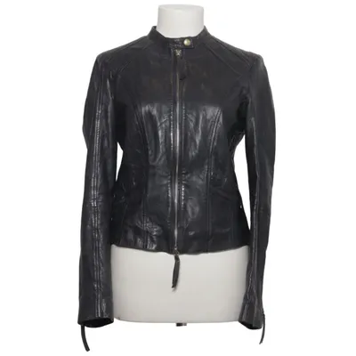Veste en cuir (Noir) de Hugo Boss