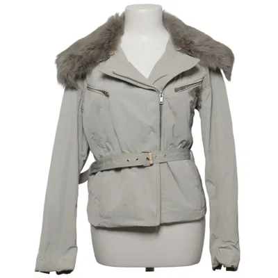 Shearling jas (Beige) van Donna Karan Leer, Polyamide, Polyester