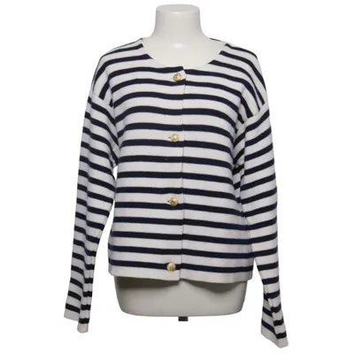 Cardigan (Blue, White) from SoSue Cashmere, Merino wool