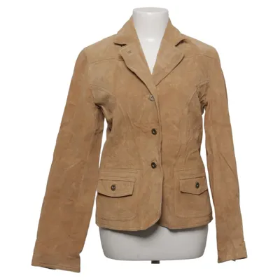 Läderkavaj (Beige) från Tissaia Skinn, Polyester