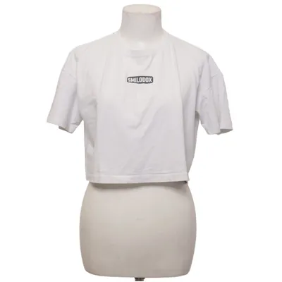 Crop top (White) from Smilodox Cotton, Elastane