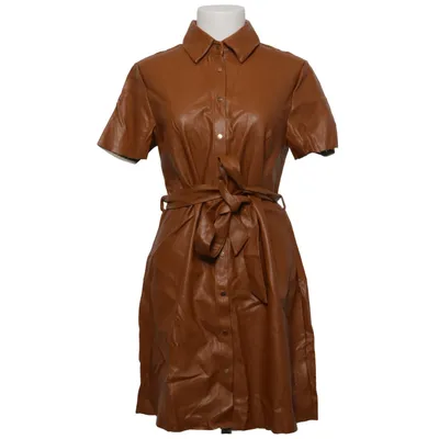 Skjortklänning (Brun) från Lili Sidonio x Molly Bracken Skinnimitation, Polyester
