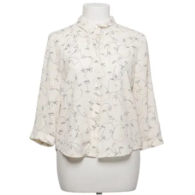 Shirt (White, Multicolored) from Monki Polyester