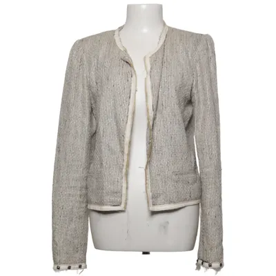 Blazer (Beige, Silver) from Zadig & Voltaire Luxe Acetate, Cotton, Linen, Polyester, Silk, Viscose