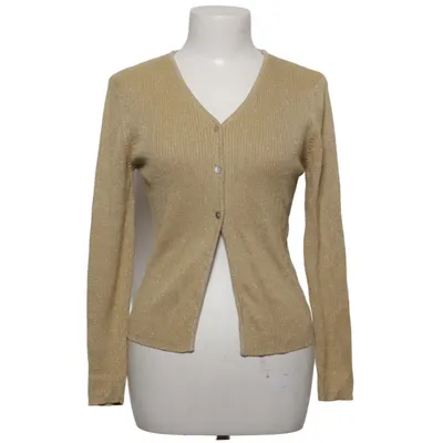 Cardigan (Gold) from Chaloc Polyester, Viscose