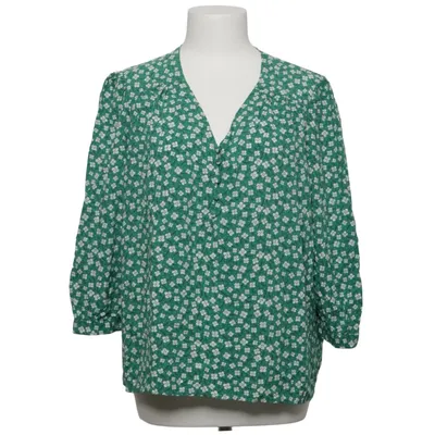 Blouse (Green, White) from Anne Weyburn Viscose