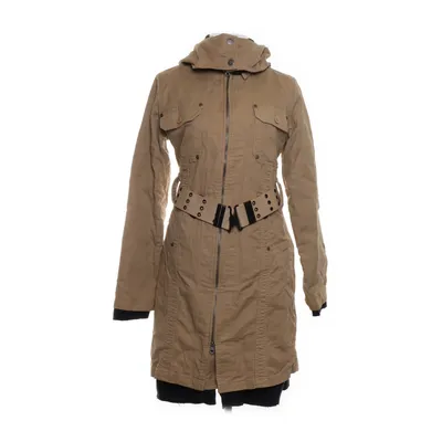 Jacket (Beige, Black) from Xing Xing Cotton, Polyester, Wool