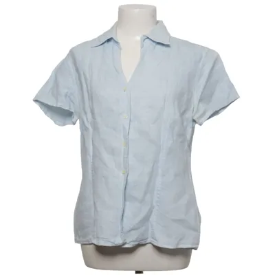 Short sleeve shirt (Blue) from 0039 Italy Linen