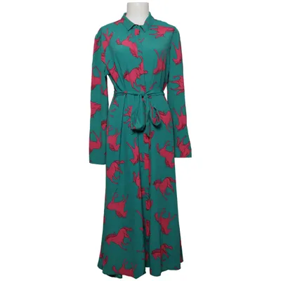 Wrap dress (Green, Pink) from Twisted Wunder Polyester