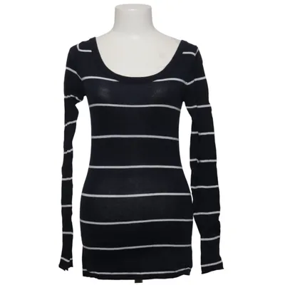 Langærmet t-shirt (Blå, Hvid) fra Abercrombie & Fitch Bomuld