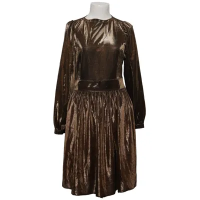 Jurk (Bruin) van Anecdote Metallvezel, Polyester
