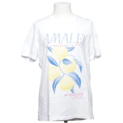 T-shirt (Hvid, Flerfarvet) fra Ms Mode Bomuld