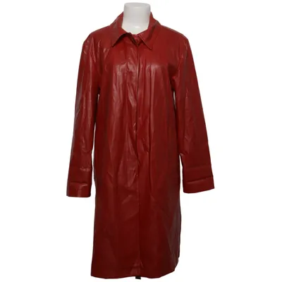 Veste longue en cuir (Rouge) de Authentic Style Polyester, Polyuréthane