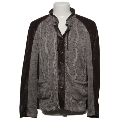 Jakke (Brun, Grå) fra Gelco Akryl, Elastan, Polyester, Viscose