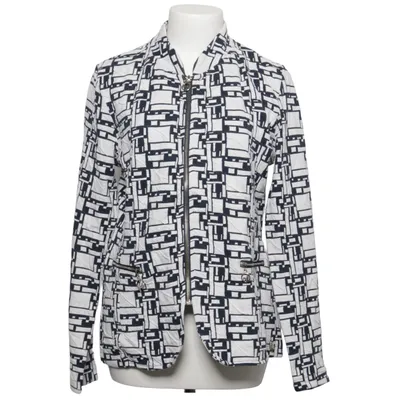 Jakke (Sort, Hvid, Flerfarvet) fra Angelle Milan Bomuld, Elastan, Polyester