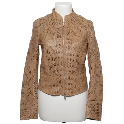 Leren jack (Beige) van Milestone Leer