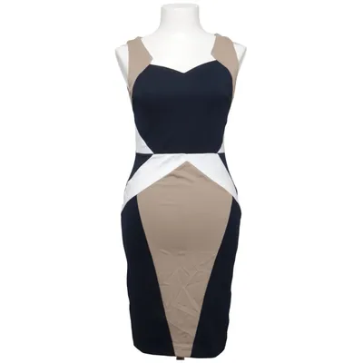 Klänning (Blå, Beige, Vit) från Bodyflirt Boutique Elastan, Polyester, Viskos