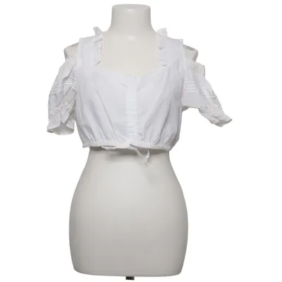 Dirndl blouse (White) from Lekra Cotton, Polyester