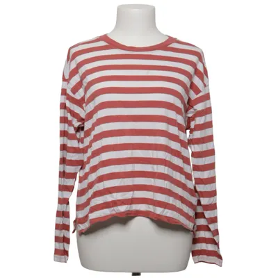 Långärmad t-shirt (Vit, Röd) från Monki Bomull, Modal