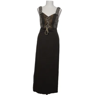Dirndl (Gris, Marron) de Mode aus Salzburg Acrylique, Coton, Polyamide, Viscose, Laine