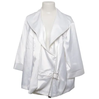 Slå-om bluse (Hvid) fra Mim Elastan, Polyester