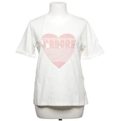 T-shirt (White, Pink) from Pieces Cotton