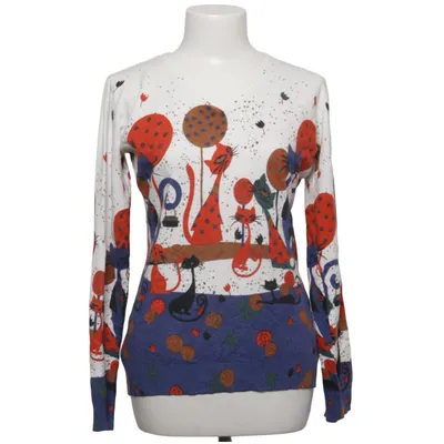 Sweater (White, Multicolored) from Damod Elastane, Modal, Viscose