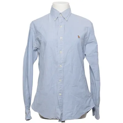 Buttondownskjorte (Blå) fra Ralph Lauren Bomuld, Elastan