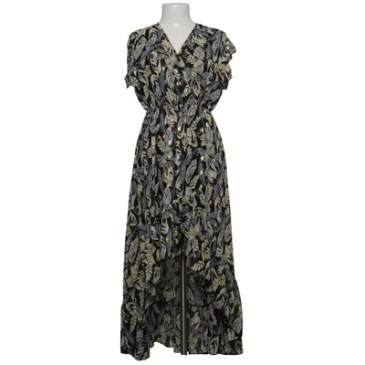 Maxi dress (Black, Gold, Multicolored) from Papillonne Elastane, Polyester