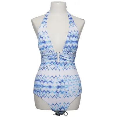 Swimsuit (Blue, White) from Heidi Klein Elastane, Polyamide