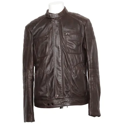 Läderjacka (Brun) från Barneys Originals Skinn, Polyester