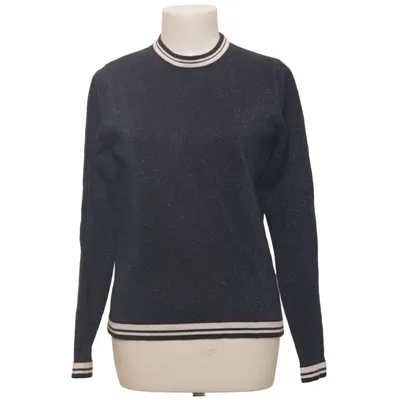 Strickpullover (Blau) von Stitch & Soul Baumwolle, Metallfaser, Polyester