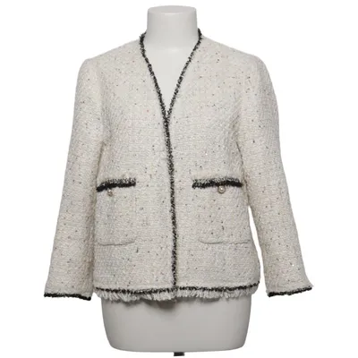 Kavaj (Vit, Flerfärgad) från Zara Woman Akryl, Polyester